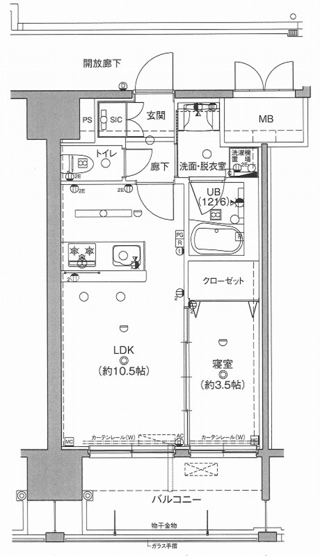 スペルビア勝山　1LDK