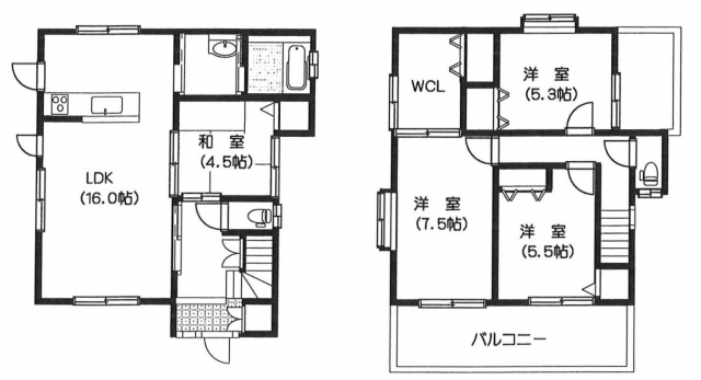 松前町徳丸　売戸建