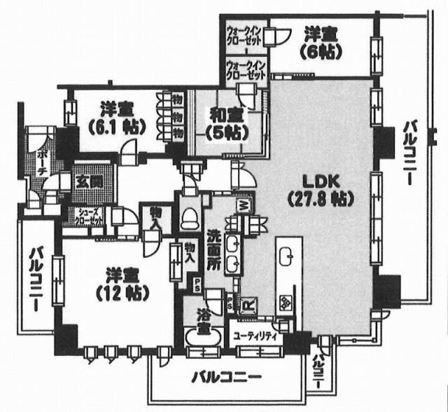 クレアホームズグラン岩崎ザ・レジデンス4LDK